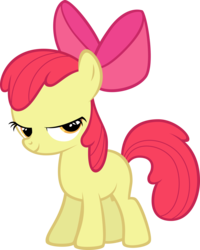 Size: 4792x6000 | Tagged: safe, artist:newlunaticrepublic, apple bloom, earth pony, pony, g4, absurd resolution, female, mare, simple background, solo, transparent background, vector