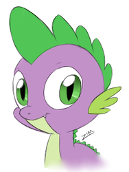 Size: 261x348 | Tagged: safe, artist:theziminvader, spike, dragon, g4