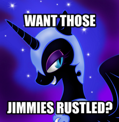 Size: 680x701 | Tagged: safe, nightmare moon, g4, image macro, jimmies