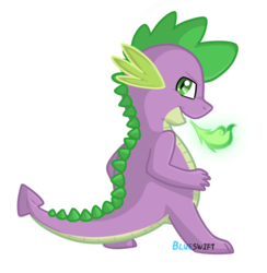 Size: 810x830 | Tagged: safe, artist:shadow-of-warfare, spike, dragon, g4, fire, fire breath, green fire, male, simple background, solo, transparent background