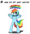 Size: 1148x1318 | Tagged: dead source, safe, artist:grumblepluck, rainbow dash, pegasus, pony, g4, belly button, bipedal, collar, cute, female, mare, master, pet, pet-dash, pet-dash tumblr, rainbow, solo