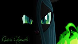 Size: 1920x1080 | Tagged: dead source, safe, artist:vending machine, queen chrysalis, changeling, changeling queen, g4, female, wallpaper