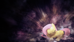 Size: 1920x1080 | Tagged: safe, artist:sandwichhorsearchive, fluttershy, pegasus, pony, g4, eyes closed, female, sleeping, wallpaper