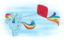 Size: 900x562 | Tagged: safe, artist:kennasaur, rainbow dash, g4, kite