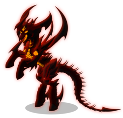 Size: 5708x5478 | Tagged: safe, artist:masterrottweiler, absurd resolution, diablo (series), diablo iii, ponified, simple background, solo, transparent background