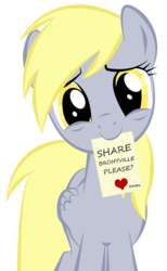 Size: 492x800 | Tagged: safe, artist:dizcordz, derpy hooves, pegasus, pony, g4, female, mare