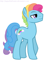 Size: 1000x1346 | Tagged: dead source, safe, artist:jaquelindreamz, rainbow dash (g3), earth pony, pony, g3, g4, g3 to g4, generation leap, male, rainbow blitz (g3), rule 63, simple background, solo, stallion, transparent background