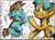 Size: 860x628 | Tagged: safe, artist:artseytrilogy, snails, snips, g4, colt, duo, duo male, foal, hoofbump, male, open mouth