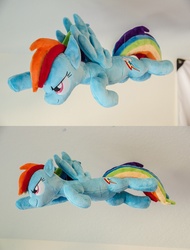 Size: 1000x1314 | Tagged: safe, artist:makeshiftwings30, rainbow dash, pony, g4, doll, irl, photo, plushie, toy