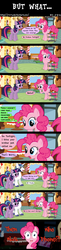 Size: 1500x6150 | Tagged: safe, artist:j-z-a, pinkie pie, shining armor, twilight sparkle, earth pony, pony, unicorn, g4, comic, cupcake, female, male, mare, phone, stallion, sugarcube corner, unicorn twilight