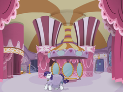 Size: 3919x2935 | Tagged: safe, artist:stonershy, rarity, pony, unicorn, g4, belly, belly expansion, bluebarity, blueberry, blueberry inflation, butt expansion, carousel boutique, female, gritted teeth, growth, high res, inflation, jewelry blues, mare, sequence, solo, story included, teeth, turning blue