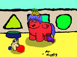 Size: 680x511 | Tagged: safe, artist:mr tiggly the wiggly walnut, fluffy pony, ball, fluffy pony foals