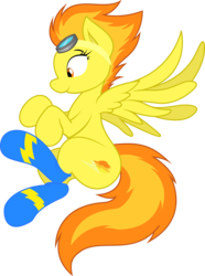 Size: 6203x8337 | Tagged: safe, artist:joey darkmeat, artist:tim015, spitfire, pegasus, pony, g4, absurd resolution, clothes, colored, female, mare, simple background, socks, solo, transparent background