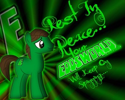 Size: 1280x1024 | Tagged: safe, artist:justaninnocentpony, earth pony, pony, edd gould (eddsworld), eddsworld, ponified, tribute