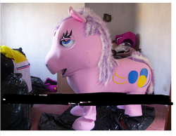 Size: 513x399 | Tagged: safe, pinkie pie, earth pony, pony, g4, costume, irl, mascot, photo, ponysuit