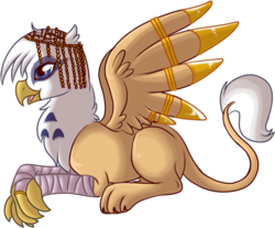 Size: 598x494 | Tagged: safe, artist:lulubell, oc, oc only, griffon, griffon oc, simple background, solo, transparent background