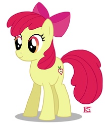 Size: 734x858 | Tagged: safe, artist:glamourkat, apple bloom, g4, older