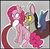 Size: 500x486 | Tagged: safe, artist:lulubell, discord, pinkie pie, g4, female, male, ship:discopie, shipping, straight