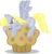 Size: 4503x4676 | Tagged: safe, artist:abydos91, derpy hooves, pegasus, pony, g4, absurd resolution, female, giant muffin, mare, muffin, that pony sure does love muffins