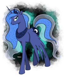 Size: 550x670 | Tagged: safe, artist:ithlini, princess luna, pony, g4, female, solo