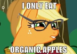 Size: 471x331 | Tagged: safe, artist:wolfofsecrets, applejack, g4, duo, glasses, hipster