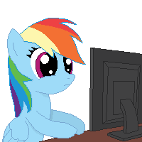 Size: 200x200 | Tagged: safe, artist:tomdantherock, rainbow dash, pony, g4, animated, cute, female, simple background, solo, table flip, transparent background