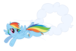 Size: 1080x720 | Tagged: artist needed, safe, rainbow dash, pony, g4, cloud, female, flying, simple background, solo, transparent background