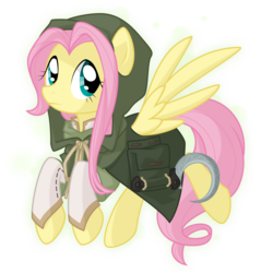 Size: 1914x2000 | Tagged: dead source, safe, artist:kumkrum, fluttershy, pegasus, pony, g4, clothes, druid, female, mare, simple background, solo, spread wings, transparent background, wings