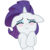 Size: 3000x3000 | Tagged: safe, artist:erisgrim, rarity, pony, unicorn, g4, alternate hairstyle, blushing, cute, happy, high res, simple background, solo, transparent background, vector