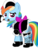 Size: 700x929 | Tagged: safe, artist:catititax, rainbow dash, pegasus, pony, g4, clothes, duster, female, fishnet stockings, maid, mare, mouth hold, simple background, transparent background