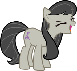 Size: 3000x2774 | Tagged: safe, artist:kreyyon, octavia melody, earth pony, pony, g4, background pony, eyes closed, female, flutteryay, high res, mare, simple background, solo, transparent background, yay