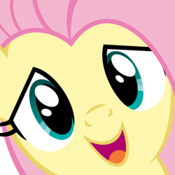 Size: 4683x4680 | Tagged: dead source, safe, artist:drpancakees, fluttershy, pony, g4, absurd resolution, close-up, cute, emote, face, female, hi anon, meme, shyabetes, solo