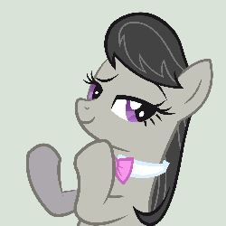 Size: 1440x1440 | Tagged: safe, artist:mihaaaa, octavia melody, earth pony, pony, g4, animated, clapping, clapping ponies, female, gray background, mare, simple background, solo