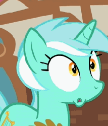 Size: 223x260 | Tagged: safe, screencap, lyra heartstrings, pony, unicorn, g4, season 1, swarm of the century, :o, animated, cropped, crying, cute, female, floppy ears, frown, gif, looking back, lyrabetes, mare, open mouth, ponyville, reaction image, sad, sadorable, solo, teary eyes, wavy mouth, wide eyes