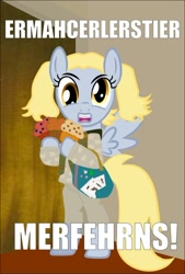 Size: 680x1003 | Tagged: safe, derpy hooves, pegasus, pony, g4, duo, ermahgerd, female, mare, meme