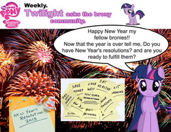 Size: 1920x1483 | Tagged: safe, twilight sparkle, pony, unicorn, g4, 2013, female, filly, filly twilight sparkle, happy new year, my little pony logo, new year, twilight asks, unicorn twilight, younger