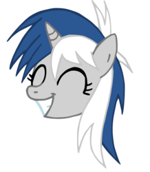 Size: 656x754 | Tagged: safe, artist:quarium, oc, oc only, oc:evermore, pony, happy, head, simple background, solo, transparent background