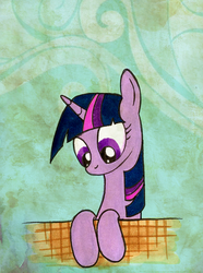 Size: 500x671 | Tagged: safe, artist:foxinshadow, twilight sparkle, pony, unicorn, g4, bust, female, looking down, mare, solo