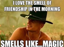 Size: 457x335 | Tagged: safe, human, apocalypse now, barely pony related, hat, image macro