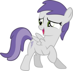Size: 5722x5538 | Tagged: dead source, safe, artist:quanno3, tornado bolt, pegasus, pony, call of the cutie, g4, season 1, absurd resolution, background pony, female, filly, open mouth, raised hoof, simple background, solo, transparent background, vector