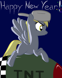 Size: 1000x1250 | Tagged: safe, artist:here-for-the-ponies, derpy hooves, pegasus, pony, g4, bomb, female, mare, solo