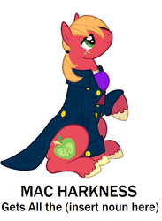 Size: 628x856 | Tagged: safe, big macintosh, g4, big macintosh gets all the mares, cosplay, doctor who, everypony's gay for big mac, jack harkness, torchwood