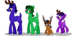 Size: 1000x544 | Tagged: safe, artist:22bubble-eyes22, oc, oc only, deer, deer pony, original species, early concept