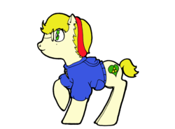 Size: 900x665 | Tagged: safe, artist:zelda206, oc, clothes, glasses, headband, hoodie, ponified, princess zelda, the legend of zelda, triforce