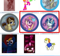 Size: 993x937 | Tagged: safe, princess cadance, shining armor, g4, exploitable meme, juxtaposition, juxtaposition win