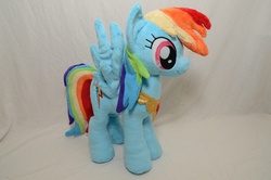 Size: 1000x662 | Tagged: safe, artist:makeshiftwings30, rainbow dash, pony, g4, elements of harmony, irl, photo, plushie, solo