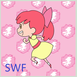 Size: 619x617 | Tagged: safe, artist:jdan-s, apple bloom, human, g4, beatmania iidx, humanized, kors k, smooooch