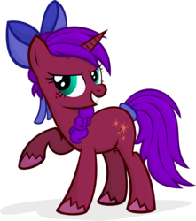 Size: 2435x2760 | Tagged: safe, artist:jittery-the-dragon, oc, oc only, blackberry jam, bow, simple background, solo, transparent background