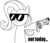 Size: 2000x1704 | Tagged: safe, fluttershy, g4, asdfmovie, beretta, flutterbadass, gun, not today, pistol, sunglasses