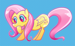 Size: 857x529 | Tagged: safe, artist:rirom, fluttershy, pony, g4, female, pixiv, solo